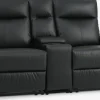 ABILDSKOVCanapé ABILDSKOV 2 places avec console noir