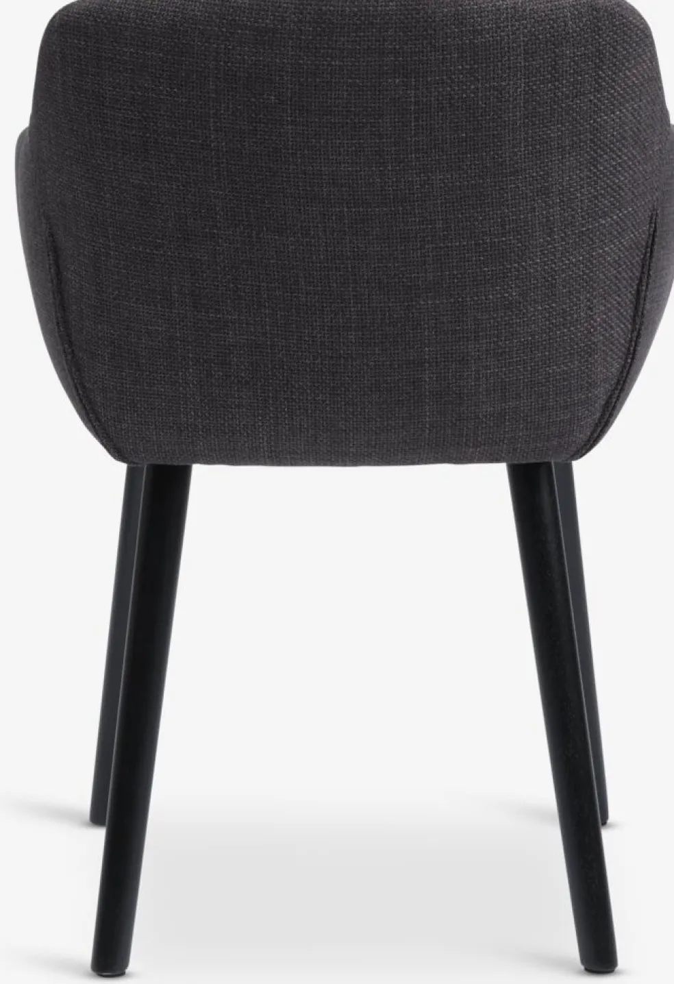ADSLEVChaise ADSLEV tissu gris anthracite/noir