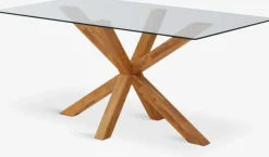 AGERBYTable AGERBY 90x160 verre/chêne naturel