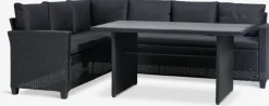 AGERMOSEEnsemble lounge AGERMOSE 6 personnes noir