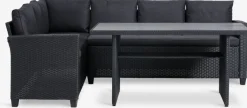 AGERMOSEEnsemble lounge AGERMOSE 6 personnes noir