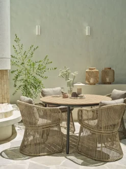 AKTIVENTable de jardin AKTIVEN Ø118xL118/168 naturel
