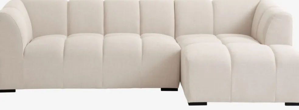 ALLESECanapé ALLESE méridienne droite tissu beige