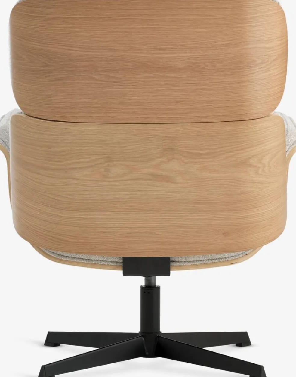 ALLINGEFauteuil ALLINGE pivotant tissu beige/noir