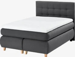 ANDELVAGoldLit sommier tapissier 140x200cm ANDELVA Gris-41 Très ferme