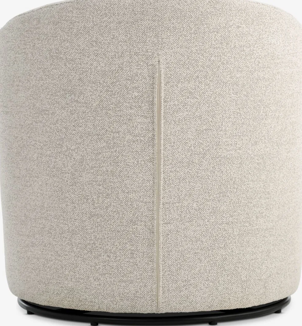 ANDRUPFauteuil lounge ANDRUP pivotant tissu beige