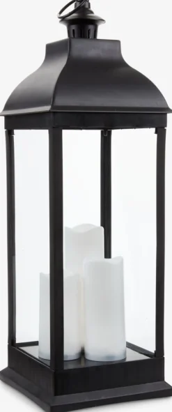 ANKALanterne ANKA l24xL24xH70cm a/LED noir