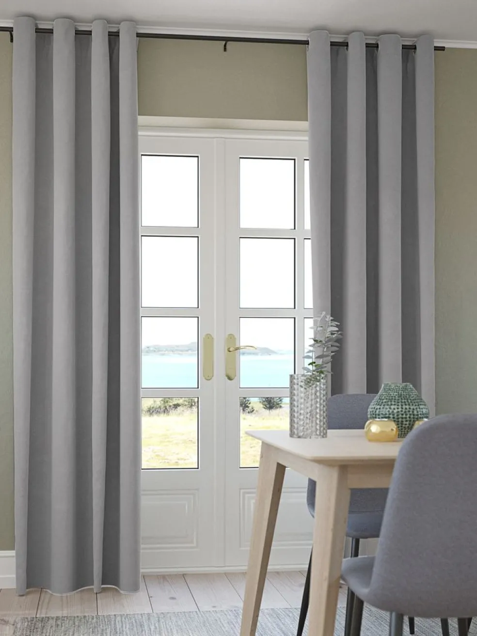 ANTENRideau ANTEN 1x140x300 gris clair