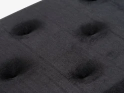 BADSTEDBanc BADSTED a/rangement velours noir/noir