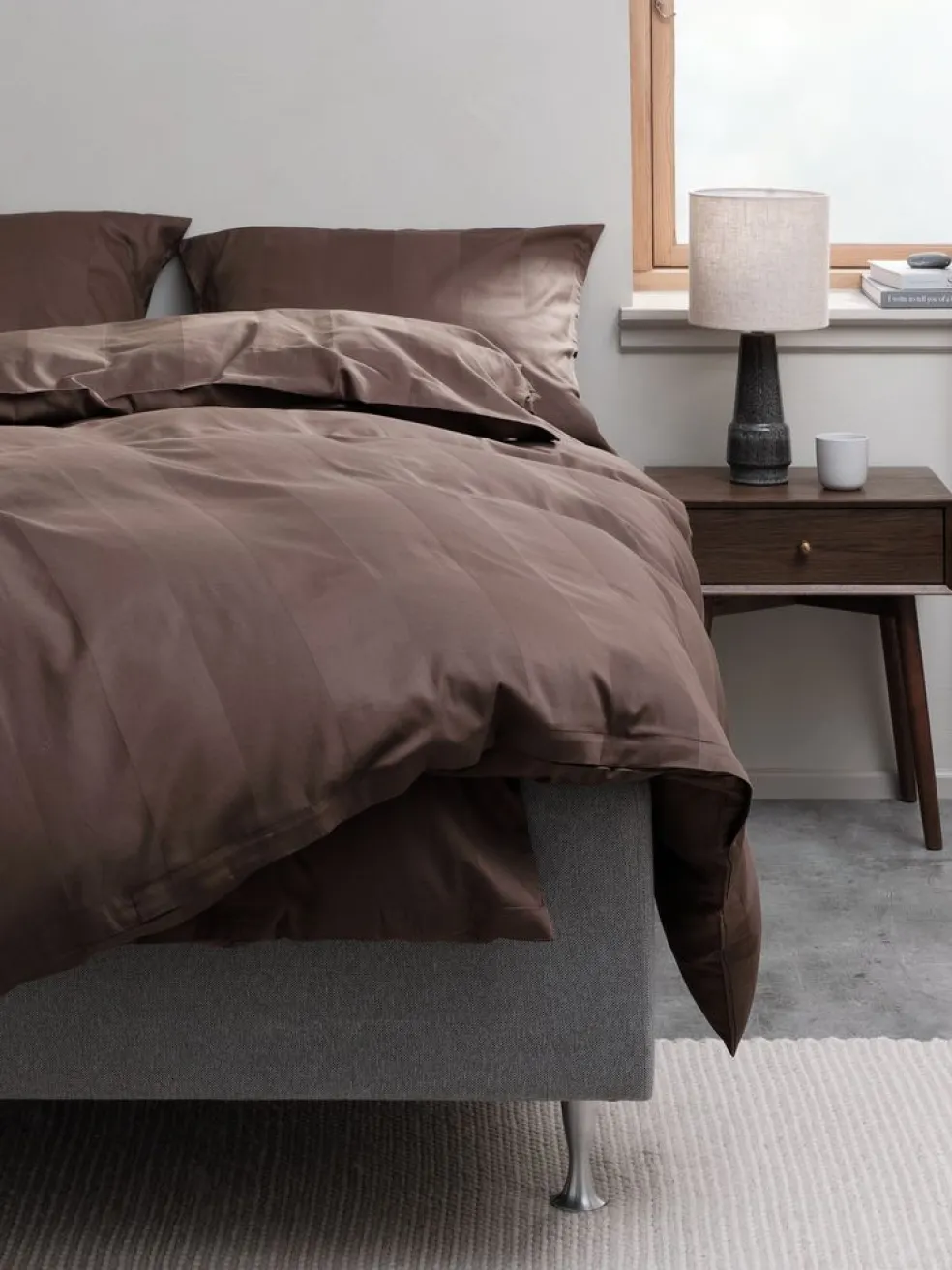 BARBOGoldParure de lit Satin BARBO 240x220 brun