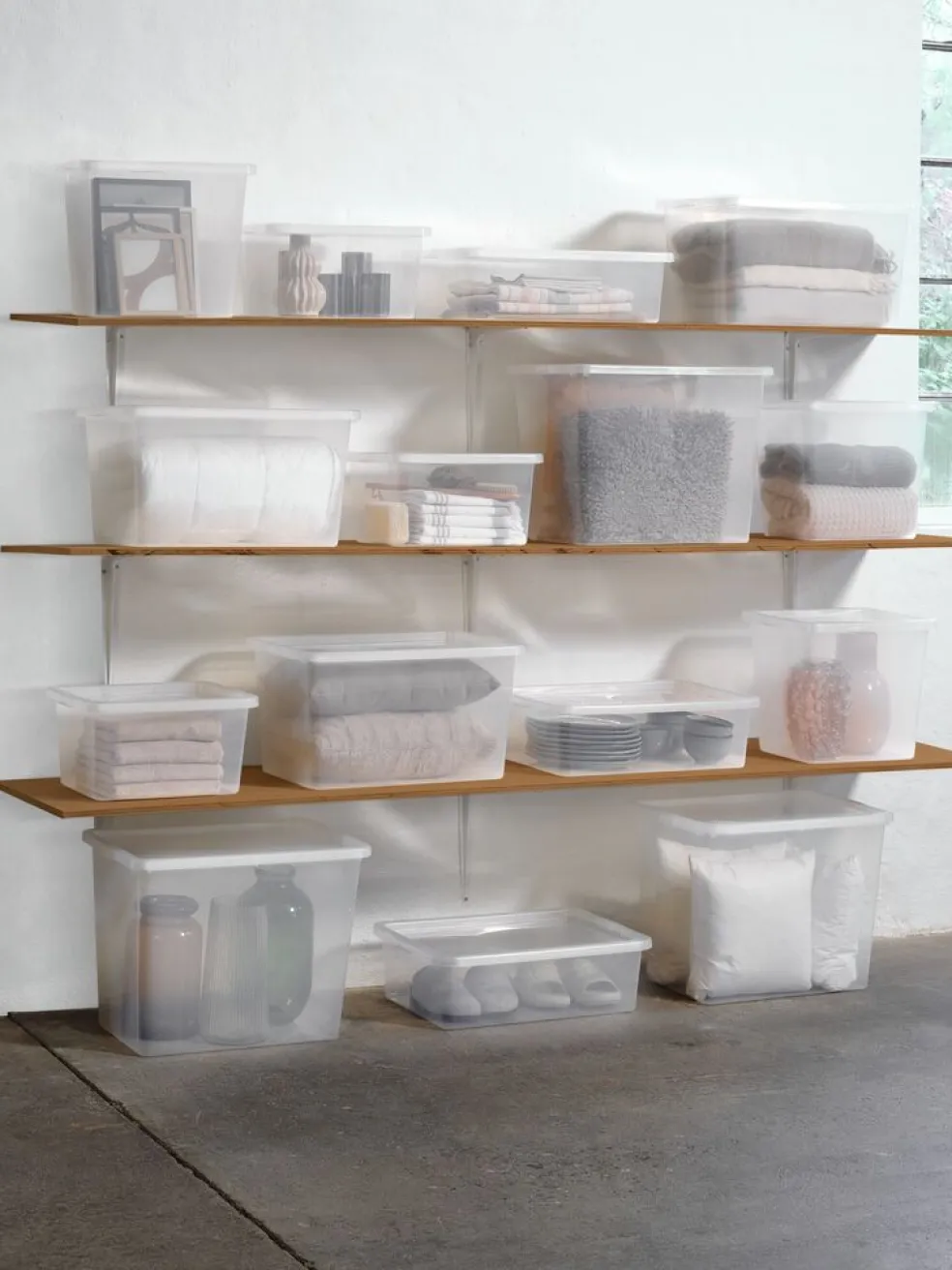 BASIC BOXBoîte de rangement BASIC BOX 20L a/couvercle transparent