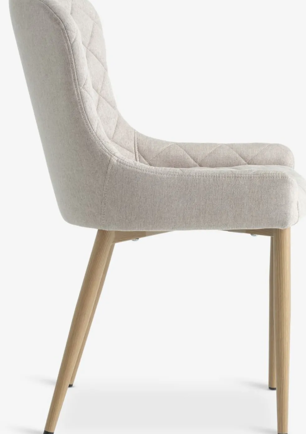 BELLINGEChaise BELLINGE tissu sable/coloris chêne naturel