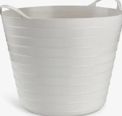 BENDIKPanier rangement BENDIK Ø38xH34cm 25L gris clair