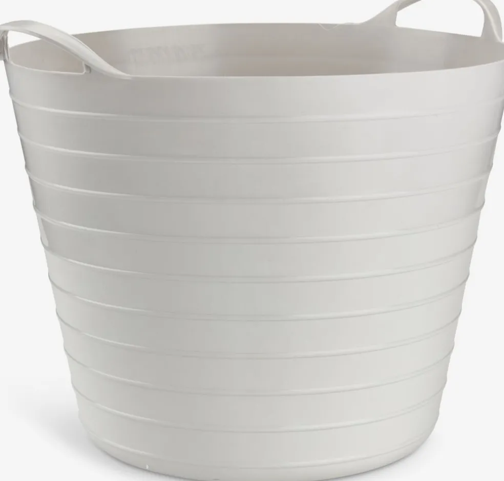 BENDIKPanier rangement BENDIK Ø38xH34cm 25L gris clair