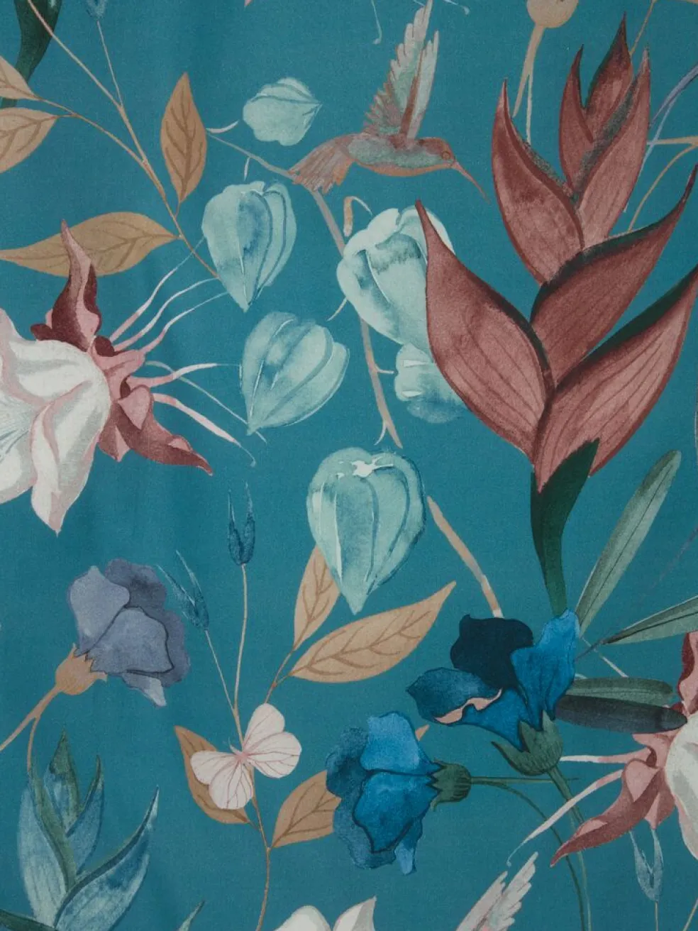 BERTHAPlusParure de lit Satin BERTHA 240x220 bleu