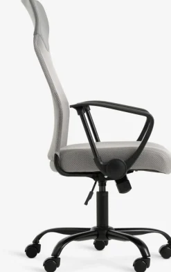 BILLUMFauteuil de bureau BILLUM maille gris/noir