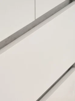 BILLUNDArmoire BILLUND 80x193 2 portes 2 tir. colo. travertin/beige
