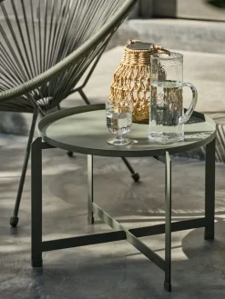 BORRETable d'appoint BORRE Ø50xH40 vert olive