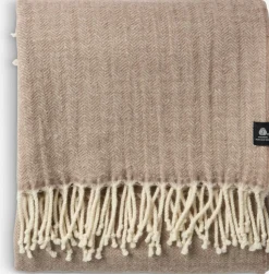BRUNIAPlaid en laine BRUNIA 130x170 beige