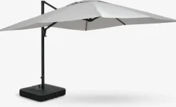 BUBERGParasol déporté BUBERG l300xL300 gris clair