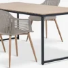 DAGSVAD + VANTOREDAGSVAD L190 table naturel + 4 VANTORE chaises sable foncé