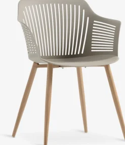 DAGSVAD + VANTOREDAGSVAD L190 table naturel + 4 VANTORE chaises sable foncé