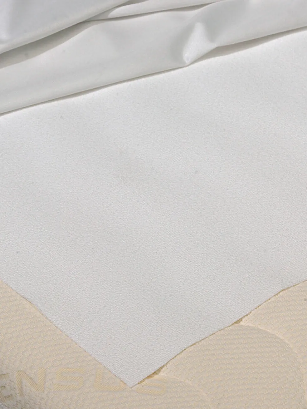 Drap imperméable 100 flanelle blanc