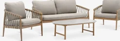 DRUMMEHOLMEnsemble lounge DRUMMEHOLM 5 personnes naturel