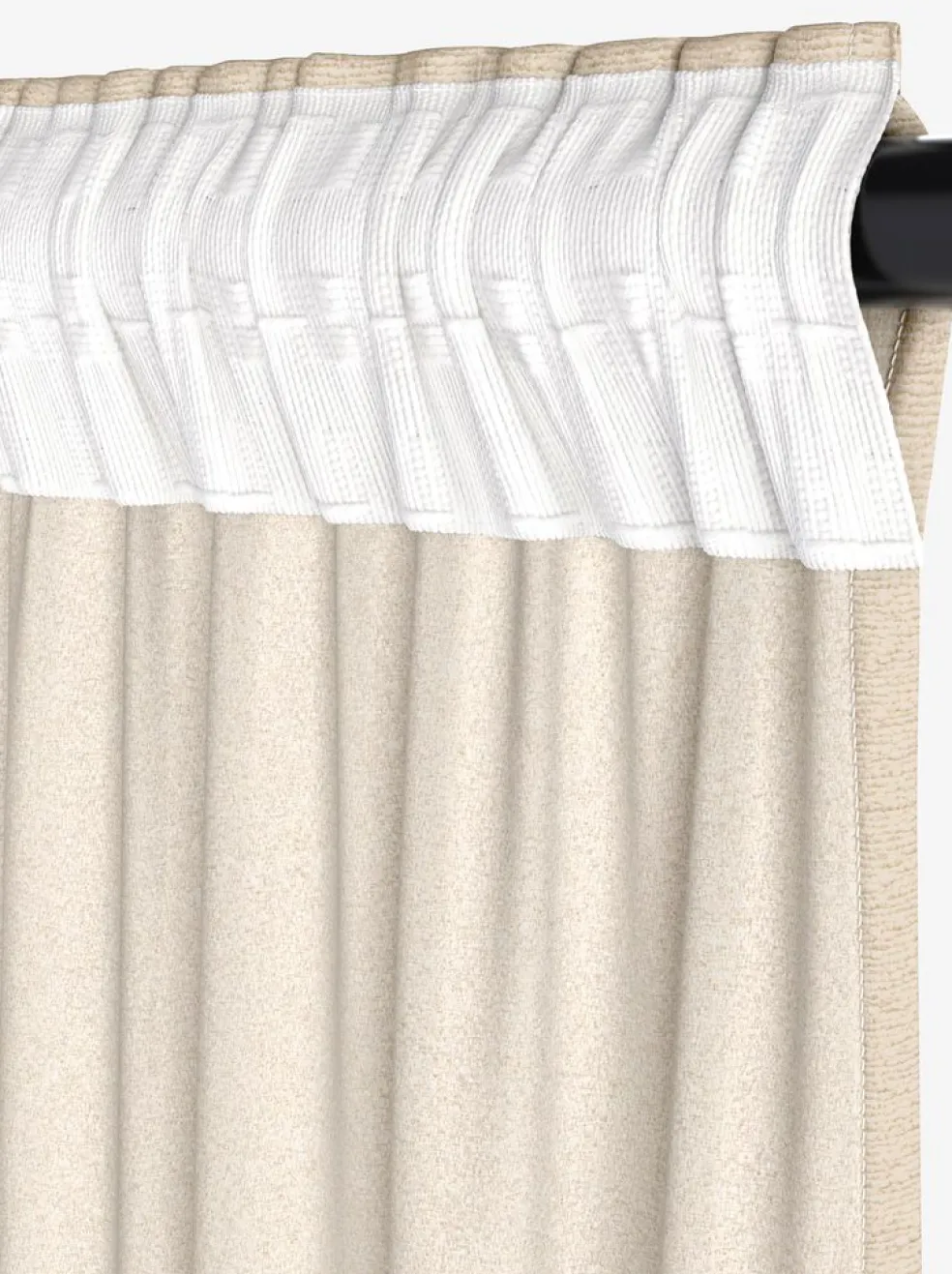 ERKENRideau ERKEN 1x140x245 blanc cassé