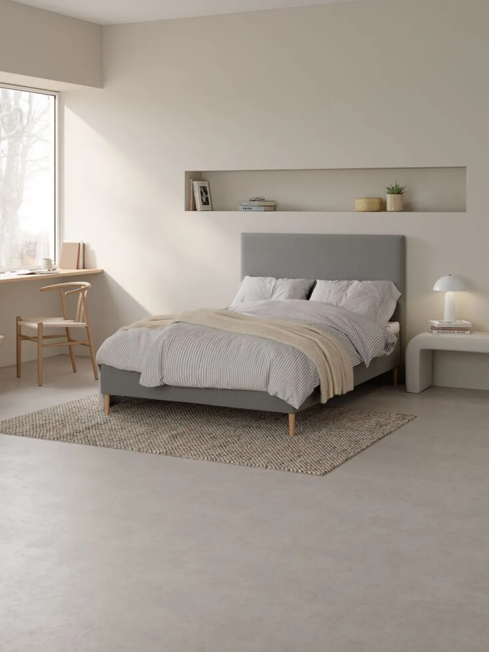 ETNABasicTête de lit 140x115cm ETNA Gris-23