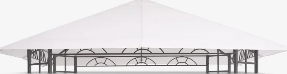 FAABORGToit de tonnelle FAABORG l3xL3m blanc