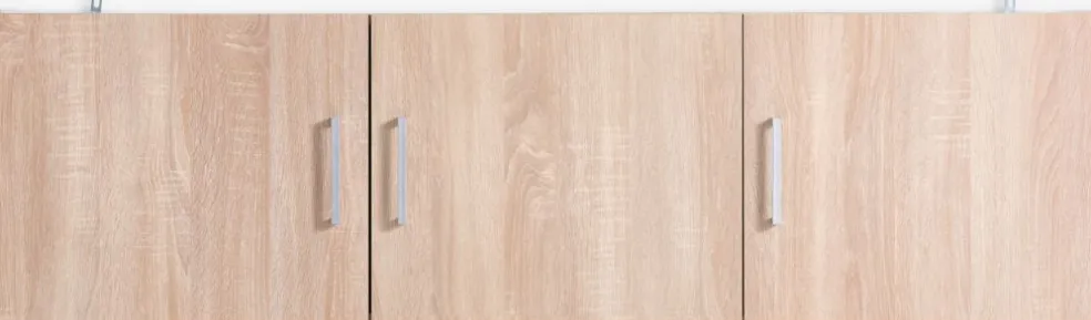FANDRUPMeuble haut FANDRUP 145x41 3 portes coloris chêne clair