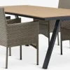 FAUSING + AIDTFAUSING L220 table + 4 AIDT chaises naturel