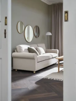 FERRITSLEVCanapé FERRITSLEV 3 places tissu beige