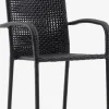 FUGLEBJERGChaise empilable FUGLEBJERG noir