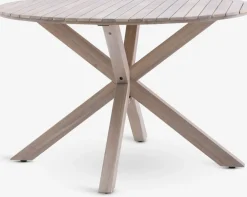 FUGLSAND + RADSTEDFUGLSAND Ø120 + 4 RADSTED chaises acacia massif