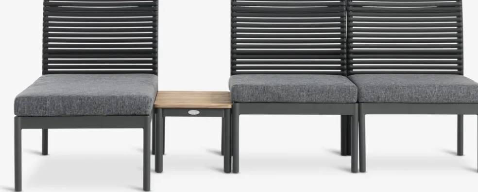 FURUBACKENEnsemble lounge FURUBACKEN 3 personnes noir