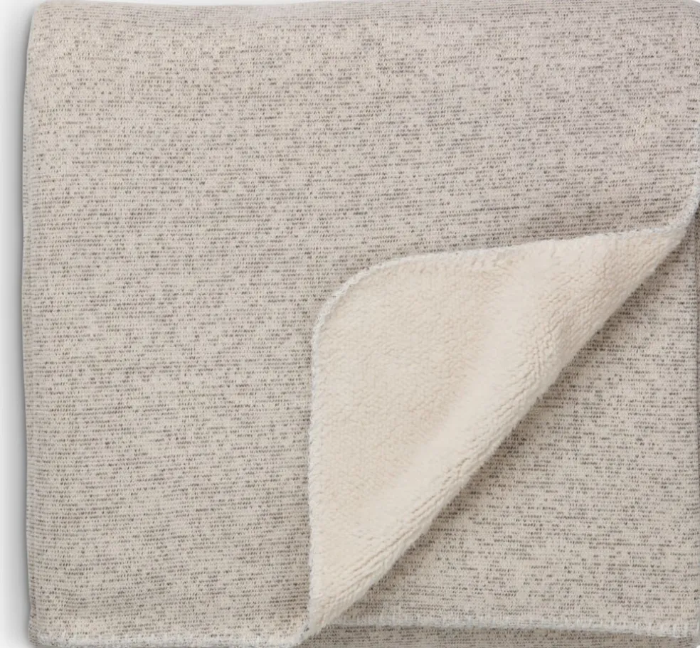 GEDEBLADPlaid GEDEBLAD 130x180 gris/blanc