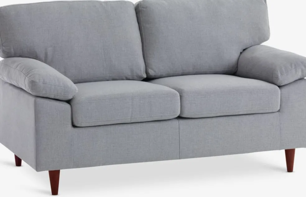 GEDVEDCanapé GEDVED 2 places tissu gris clair