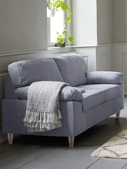 GEDVEDCanapé GEDVED 2 places tissu gris clair