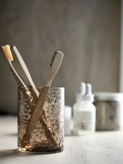 GENEVADPorte-brosses à dents GENEVAD verre recyclé brun