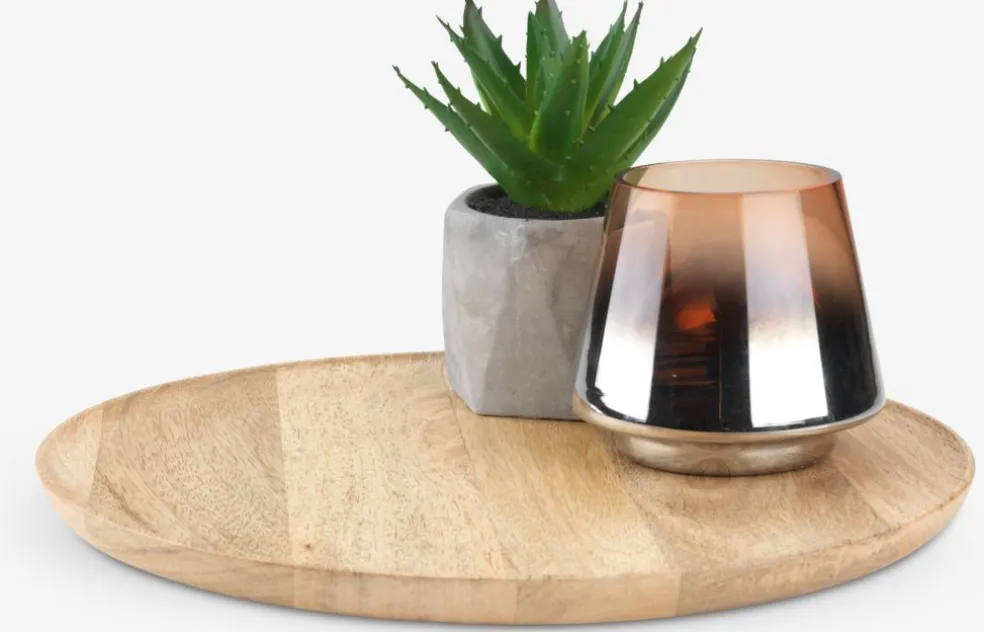 GERNERPlateau décoratif GERNER Ø30cm bois manguier
