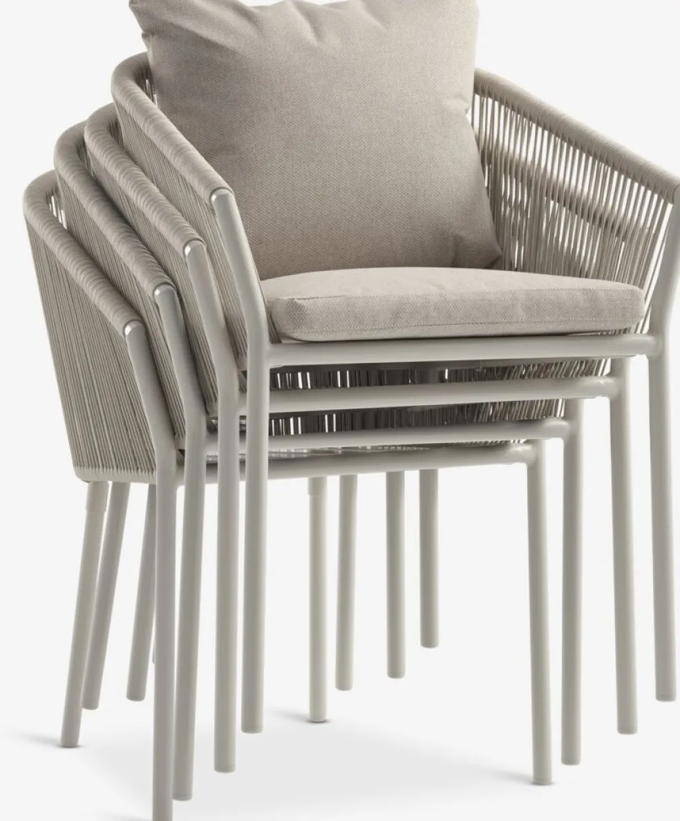GILJAChaise empilable GILJA séchage rapide beige