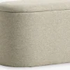 GISLEVPouf GISLEV 65x36 a/rangement tissu sable