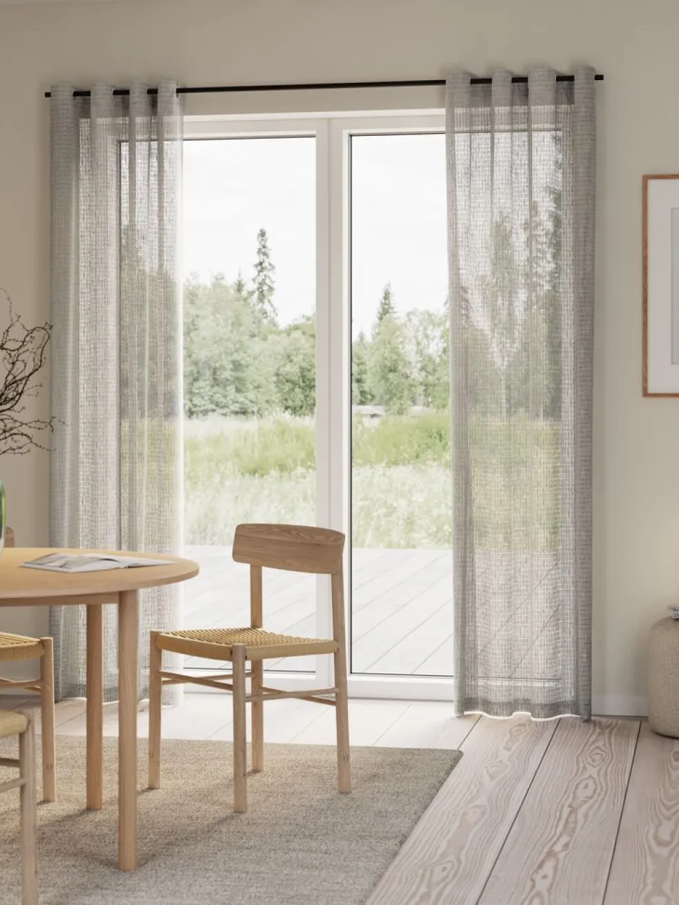 GJENDERideau GJENDE 1x140x245 gris clair