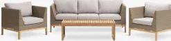 GLAMSBJERGEnsemble lounge GLAMSBJERG 5 personnes teck