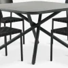 GOTHENBURG + HAGLEBUGOTHENBURG L120 table gris + 4 HAGLEBU chaises noir