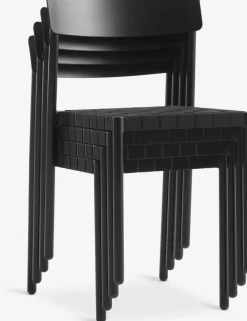 GOTHENBURG + HAGLEBUGOTHENBURG L120 table gris + 4 HAGLEBU chaises noir