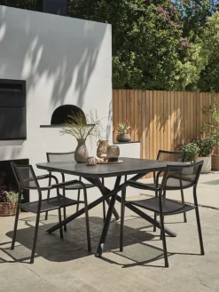GOTHENBURGTable de jardin GOTHENBURG l120xL120 gris