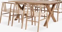 GRIBSKOV + GUDERUPGRIBSKOV L230 table chêne naturel + 4 GUDERUP chaises chêne